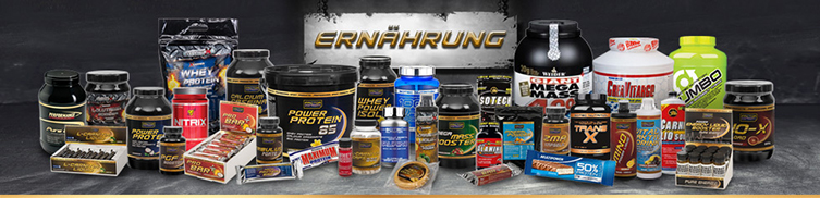 Ein groes Angebot an Riegeln, Shakes und Powertabs!