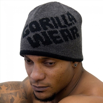 GORILLA WEAR - Reversible Beanie Black/Grey