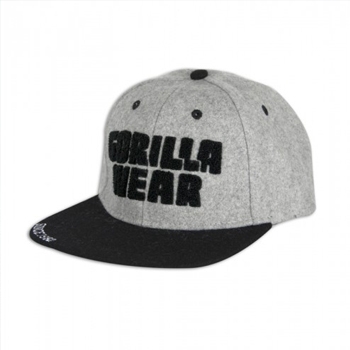 GORILLA WEAR - Soft Text Flat Brim Grey/Black